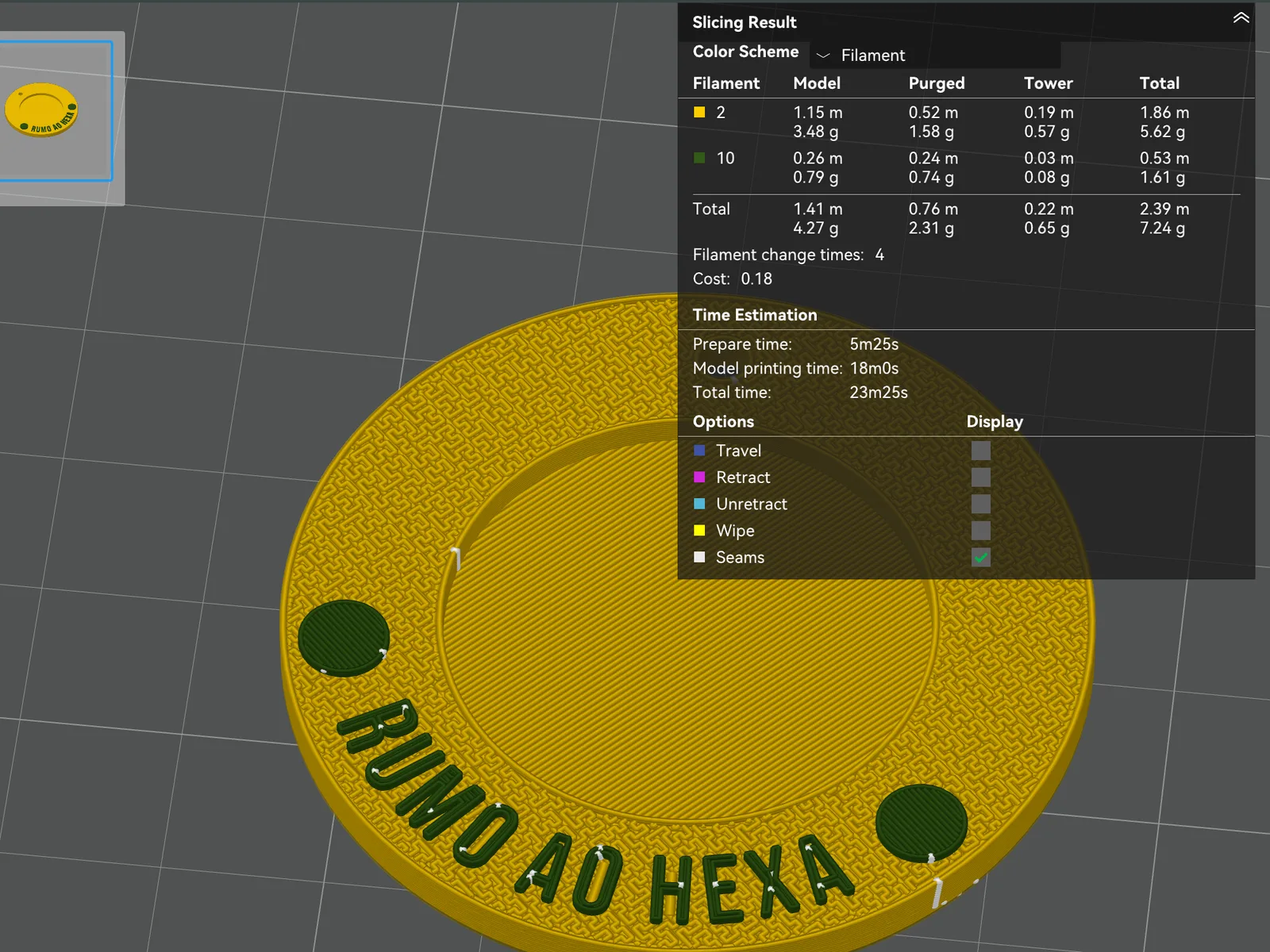 Mirror Keychain "Rumo Ao Hexa" — photo 2